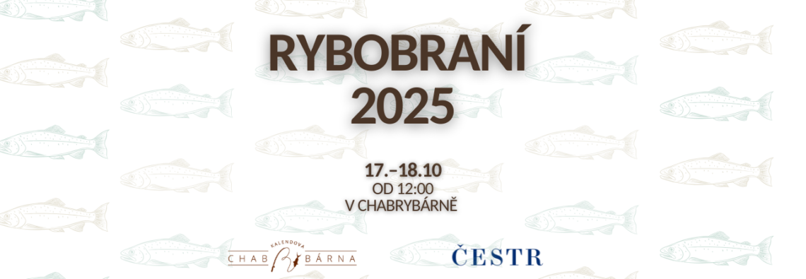 Banner ke gastro pop-upu Rybobraní s Čestrem v Chabrybárně